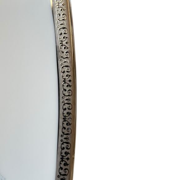 6 Charter Club Fashion Buffet Platinum Blue Floral Salad Plates 8.5in for Macy's - Picture 10 of 14